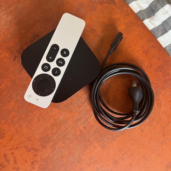 New 4K Apple TV WITH stellar aluminum top-of-the-line voice remote brand new